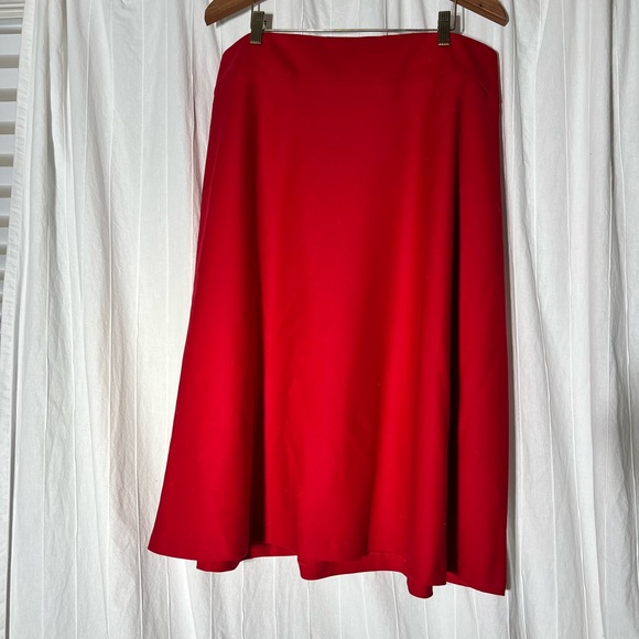 Talbots red Aline skirt - Picture 1 of 5